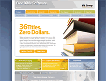 Tablet Screenshot of freebiblesoftware.com